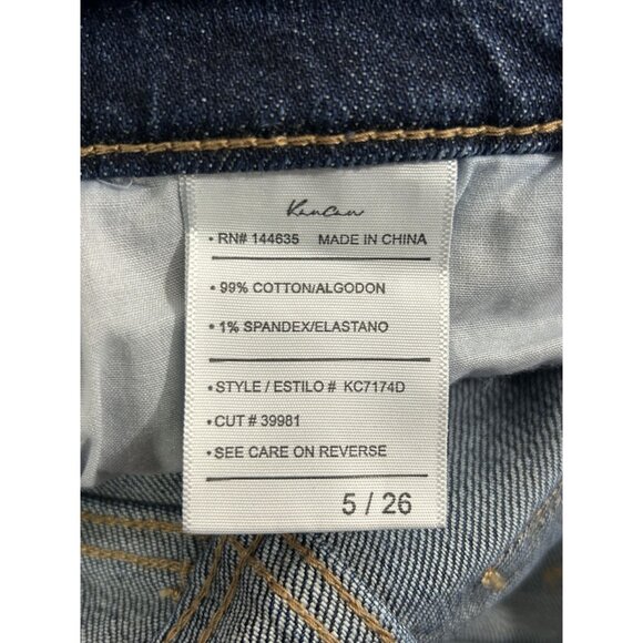 KanCan Devika Mid Rise Boyfriend Jeans in Dark Wash - Sz 5/26 - NWT - Picture 8 of 10